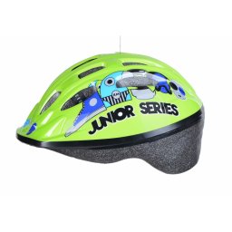 Casca copii, marime ajustabila 52-56, verde fluorescent