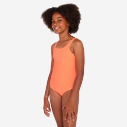 Costum baie întreg surf texturat reglabil 500 Elea corail Fete