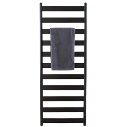 Calorifer baie portprosop, tip scarita, aluminiu, Ermetiq Erra, 1400x532 mm, Sand Black, 870W,