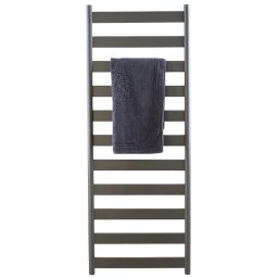 Calorifer baie portprosop, tip scarita, aluminiu, Ermetiq Erra, 1400x532 mm, Sand Grey, 870W,