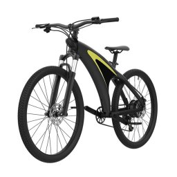 Bicicleta electrica iSEN Q5 Gri cu Verde, 650W, Roata 27.5 , 9 viteze Shimano, Rulare full electric sau asistata, 45km h, Baterie detasabila, IPX4