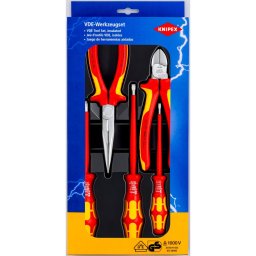 Set de scule pentru lucrari cf. standardelor Uniunii Electricienilor din Germania (VDE) Knipex 00 20 13 / 4003773043287
