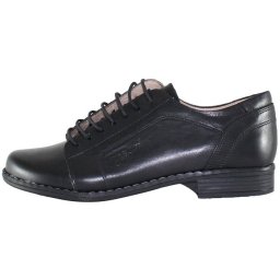 Pantofi dama, Nicolis, 14238-Negru, casual, piele naturala, cu toc, negru (Marime: 39)