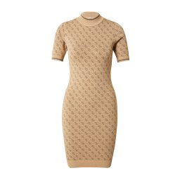 GUESS Rochie tricotat 'Lise' maro deschis / maro închis
