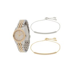 MICHAEL Michael Kors Set de bijuterii 'Lexington' auriu / argintiu / alb