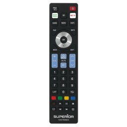 Telecomanda TELECOMANDA UNIVERSALA Superior, compatibila televizoare Samsung, LG, Philips, Sony, Panasonic, bateriile (2 x AAA) nu sunt incluse, negru "SUPTRB019" (timbru verde 0.08 lei)