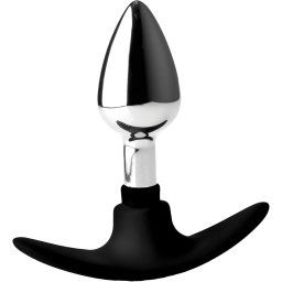 Dildo anal Dark Invader S Argintiu/Negru