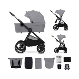 Cărucior de copii combinat 2 în 1 KINDERKRAFT NEA 2 Platinum grey