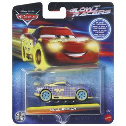 CARS GLOW RACERS MASINUTA METALICA WILL RUSCH 1:55 SuperHeroes ToysZone