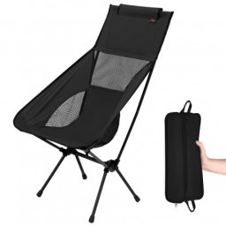 Scaun pliabil camping Nils Camp NC3321 ULTRA LIGHT, Negru