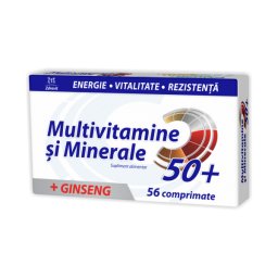 Multivitamine & Minerale + Ginseng 50+, 56 comprimate