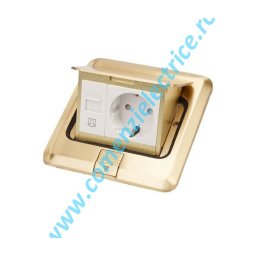 CASETA TIP POPUP NEECHIPATA FINISAJ BRONZ 3 MODULE LEGRAND