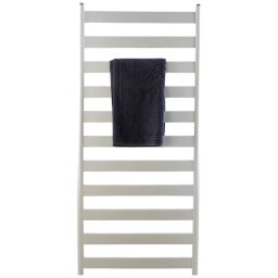 Calorifer baie portprosop, tip scarita, aluminiu, Ermetiq Erra, 1400x632 mm, White, 945W,