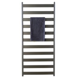Calorifer baie portprosop, tip scarita, aluminiu, Ermetiq Erra, 1400x632 mm, Sand Grey, 945W,