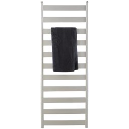 Calorifer baie portprosop, tip scarita, aluminiu, Ermetiq Erra, 1400x532 mm, White, 870W,
