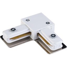Capac terminal pentru sistem de șină monofazic TRACER alb unghiular
