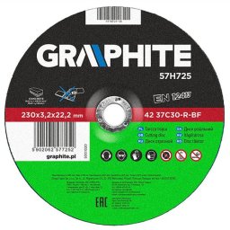Disc debitat piatra, 230x3,2x22,2 mm, GRAPHITE