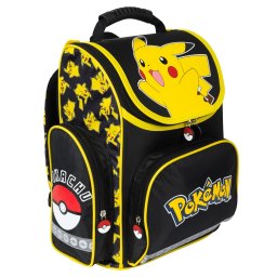 Ghiozdan Scolar Rigid, St.Majewski, Ergonomic - Pokemon Pikachu, Ventilatie Spate