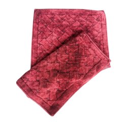 Set de 2 covorase pentru baie, bumbac 100%, Hamper Red