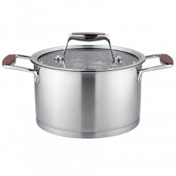 Oala Oliver Voltz OV51210P22 Berlin Premium Collection, 22 cm, 4.7 L, Otel inoxidabil 18/10, Inductie, Inox