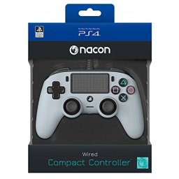 Playstation 4 (PS4) Nacon Wired Compact Controller (Grey)