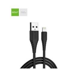 Cablu USB iPhone 5 / 6 / 7 Golf Flying Fish Fast Cable 3A NEGRU GC-64i