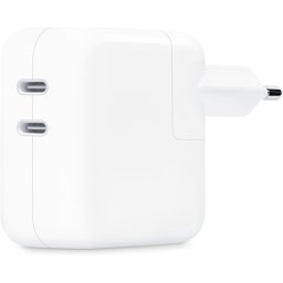 Incarcator de retea charger 2x USB-C without cable 35W White