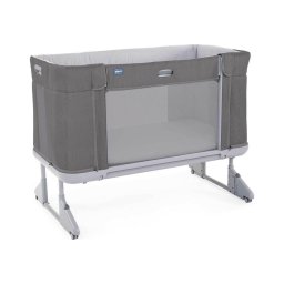 Pătuț pentru bebeluși Chicco 3v1 NEXT2ME FOREVER gri închis
