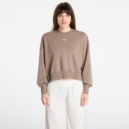 Hanorac Puma Wardrobe Essentials Over-Oversized Crew TR Totally Taupe
