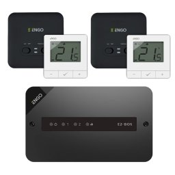 Pachet ENGO pentru automatizare incalzire 2 zone , SMART WIFI, 2 termostate, pentru 2 pompe