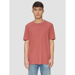 s.Oliver Tricou barbati cu decolteu la baza gatului si textura de vafe, Regular fit, Roz prafuit (SELECTATI MARIMEA: L)