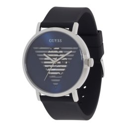 GUESS Ceas analogic 'IDOL' bleumarin / negru / argintiu