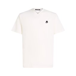 Karl Lagerfeld Tricou crem / negru