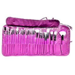 Set Pensule machiaj Pink Glow 24buc