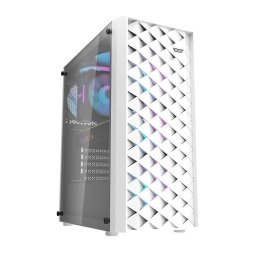 Carcasa Darkflash DK351 computer case + 4 fans Alb
