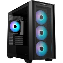 Carcasa A21 Plus TG ARGB Black Fara sursa