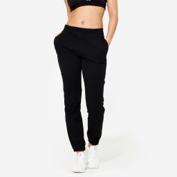 Pantalon de trening Regular 100 Fitness Negru Damă