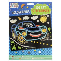 Mozaic cu autocolante - Masinuta PlayLearn Toys