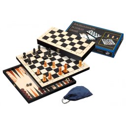 Set sah, table, dame black