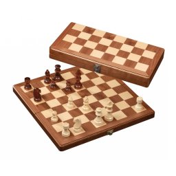 Set de sah, mediu, brown, camp 33 mm, Philos