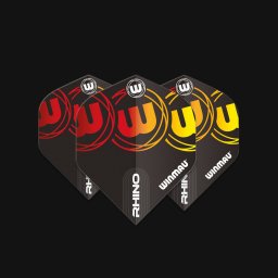 Fluturasi Winmau Rhino Black, Red & Yellow