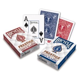 Pachet de carti de joc profesionale, poker, Bicycle Prestige, 100% plastic, poker size, Jumbo Index
