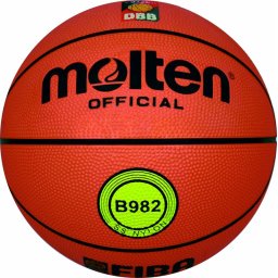 Minge baschet Molten B982, aprobata FIBA, cauciuc, marime 7