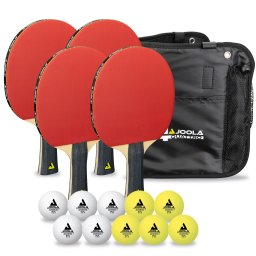 Set 4 palete tenis + 10 mingi Joola Quattro
