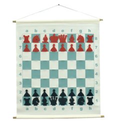 Set tabla de sah din vinil + piese + geanta de transport