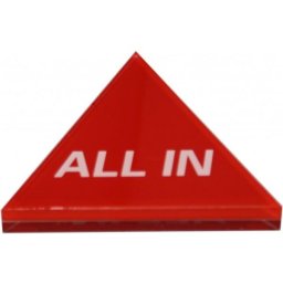 Buton poker ALL IN in forma de triunghi
