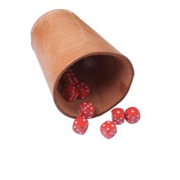 Cupa de poker din piele naturala