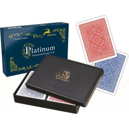 Set dublu carti de joc Acetate Poker 2 Jumbo Index