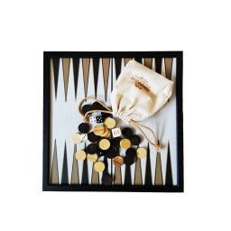 Set sah si table Classic Style Black 27x27cm Manopoulos