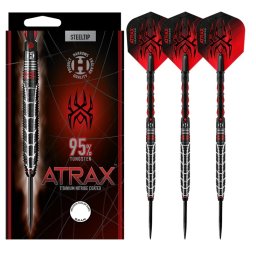 Sageti steeltip Atrax 95% tungs 23g Harrows